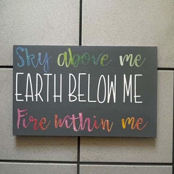 Inspirational Wall Art with Colorful Text - Picture 1 of 4